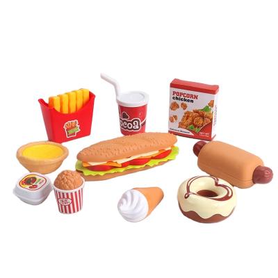 China Plastic Kids Kitchen Toys Kitchen Play Set Hamburg Costume for sale