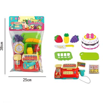 China Educational Children Fruit Cutting Set Cake Cutting Set Role Play Kitchen Toys Play Set For Baby 84X42X75m for sale