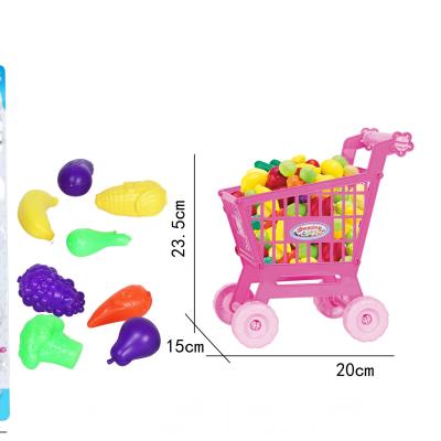 China Mini Baby Play House Car Kitchen Toys Fruit Shopping Toy Set For Children 78X50X84cm for sale