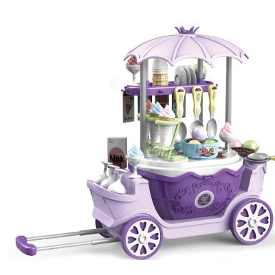 China BSCI Game Audi Supermarket Home Set Pretend for Princess Carriage Bed Mini Shopping Trolley Kids Toy 91*39*125CM 0.015CBM for sale