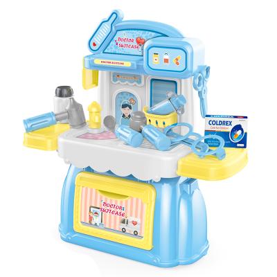 China Educational Toys Kids Toy Educational Doctor 2 in 1 Kids Doctor Play Toy Set with Storage Bag for Pretend Play Sets for Children for sale