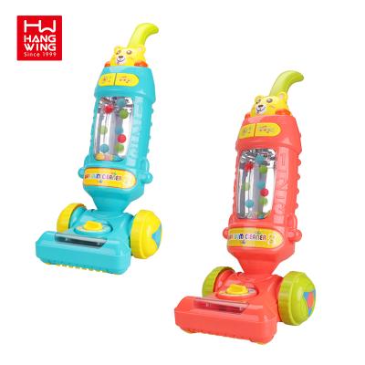 China Indoor Light and Music Effect Kids Pretend Toys House Cleaning Tool with Lights and Music Staubsauger Plastic Electric Vacuum Cleaner for sale