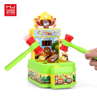 China Fuuny Educational Exhilarating Game Machine Toy with Lights and Music Beat-a-mole Multilingual Beat-a-mole Game for sale