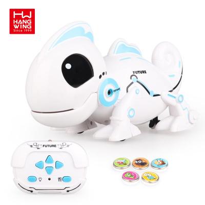 China Plastic Pet Toy Electronic Toys Smart Intelligent For Kid For Children Kids Educational Robots Light Up Rc Chameleon Robot for sale