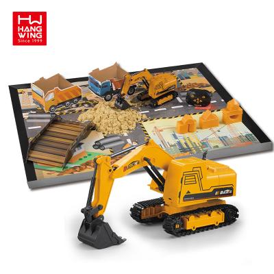 China RC Model Toys For Children Kids Excavators Like Real Mini Rc Newest Set R/C Model Spielzeug Bagger Baby Kids Excavator Toy for sale