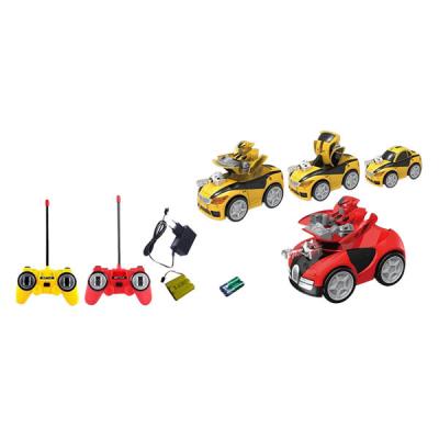 China Plastic Toy Interesting Kids RC Car Plastic Remote Control Robot Battery Operated Fighting Robot Car for sale