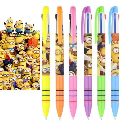 China Pen Promotional Stationery Multifunctional promotional 4 colors retractable click ballpoint pen parks 3 colors pen 6 colors heat transfer pen for sale