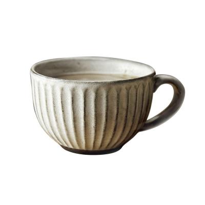 China Viable Creative Retro Sandstone Water Cup Latte Breakfast Cup Dessert Cup Coffee Mug for sale