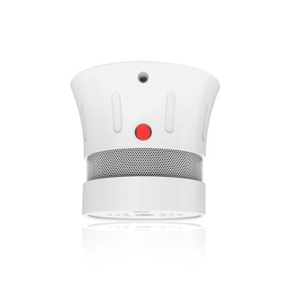 China ABS Plastic TUV Certificated Tuya APP Photoelectric Smoke Detector Wireless WIFI Smart Smoke Detector for sale