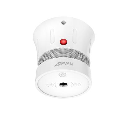 China 10 Year Size TUV EN14604 Battery Operated Smoke Detector Micro Standalone Photoelectric Sensor Alarm Battery Operated Smoke Detector for sale