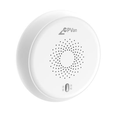 China Zigbee 3.0 Photoelectric Smoke Detector Tuya Detector Remote Control 10 Years Zigbee Smoke Battery Powered Smart Sensor for sale