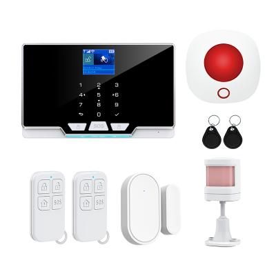 China Security Alarm Systems for Homes Factory Burglar Home Security GSM Auto Smart Solar Wireless Electric Anti Intrusion Alarm System for sale