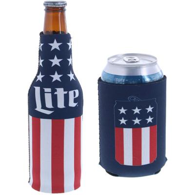 China Customized Waterproof Neoprene Beer Can Coozy Bottle Can Holder Cooler Bottle Sleeve Holder Beer Holder for sale