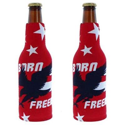 China New Design Waterproof Product Customized Party Beer Bottle Holder Neoprene Sleeve Bottle With Logo for sale