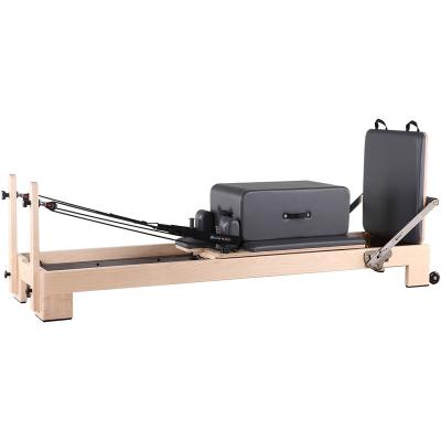 China Pilates Wooden Pilates Equipment Yoga Training Gym Pilates Gym Maple Wholesale Price Clinical Wooden Reformer for sale