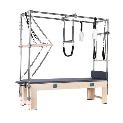 China Body Shaping Wholesale Professional Aluminum Pilates Reformer Wooden Pilates Reformer With Tower Pilates Cadillac for sale