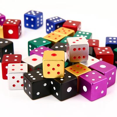 China Wholesale Custom Aluminum Alloy Icon Dice Set Toy Game Table Wine Table Lies Game Entertainment Dice for sale