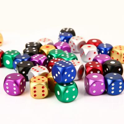 China Wholesale Custom Multiplayer Aluminum Alloy Pattern Polygon Dice Party Game Sports Entertainment Dice for sale