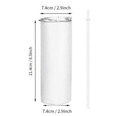 China Amazon Sublimation Blank Double Wall Stainless Steel Vacuum20oz 30oz Long Lasting Hot Selling Straight Tumbler for sale