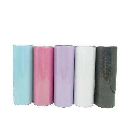 China Free shipping viable wholesale 20oz stainless steel glitter shimmer sublimation masks slim tumbler with lid and straw for sale