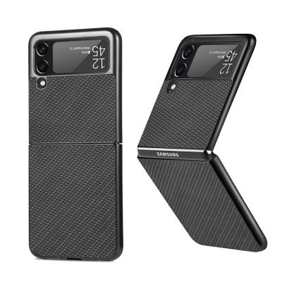 China Design Shockproof Luxury Leather Phone Back Cover Foldable Case For Samsung Galaxy Z Flip3 Flip 3 5G for sale