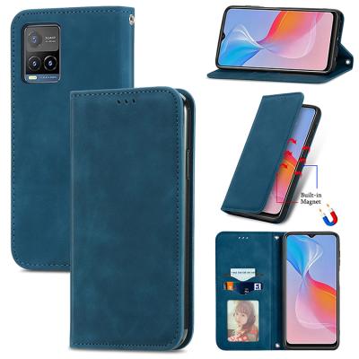 China Anti-fall Design Luxury Flip PU Card Holder Wallet Leather Phone Case For Vivo Y20 Y21s Y30 Y50 Y53s Y97 Y31s Y52s Y73s Cover for sale