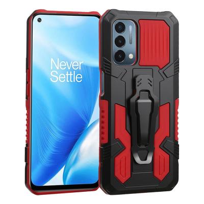 China Military Grade Anti-drop Protect TPU PC Built In Kickstand Magnetic Armored Cell Phone Case Shell For OnePlus Nord N200 5G for sale