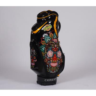 China PU Wholesale Custom Design Waterproof Emboridery Golf Bag With Flower Pattern for sale