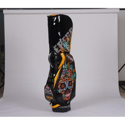 China Wholesale PU New Design Golf Bag Emboridery Golf Bag With Flower Pattern for sale