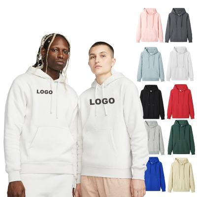 China Anti-pilling High quality custom logo 300G 100% cotton heavyweight Fleece Blank Oversized Plus Size Men'S Hoodies for sale