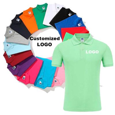 China Anti-Shrink Wholesale Uniform Blank Men's Polo Shirts Custom Embroidered Logo Polo T Shirts for sale