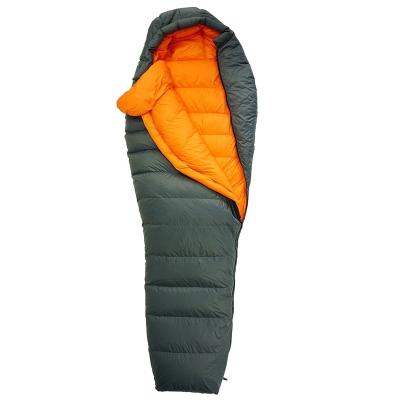 China Soft/Water Proof/Ultralight Metal Like Outdoor Solf Nylon Ultralight Nylon Sleeping Bag Gooes/Duck Down Sleeping Bag Mommy Sleeping Bag for sale