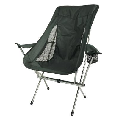 China Ultra light with arm rest & Ultra Light Aluminum Folding Cup Stand Armchair Outdoor Camping Folding Chair With Arm Rest for sale