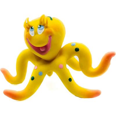 China Soft chewable Octopus toy - natural rubber (latex) - for small dogs - meets the same safety standards as children's toys for sale