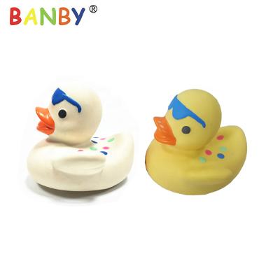 China Eco-Friendly and BPA Free Natural Latex PVC Free Rubber Duck Bath Toys Safe for Baby Toddler Infant Fun in Bath Pool for sale