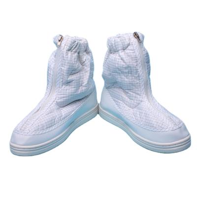 China Sole PVC half cleanroom boot dustproof anti-static boots for food manufacturing esd white cleanroom rejects anti-static shoe for sale