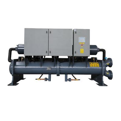 China Modern production of ground source screw type water heat pumps for HVAC systems for sale