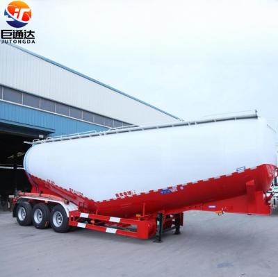 China Hot Selling Dry Bulk Truck Trailer JT Brand Cement 35-65cbm Powder Tanker Transport Trailer for sale