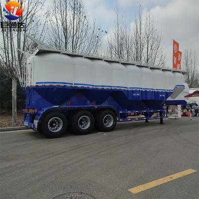 China Multiple truck trailer JT brand silos transport cement trailers for different materials at the same time for sale