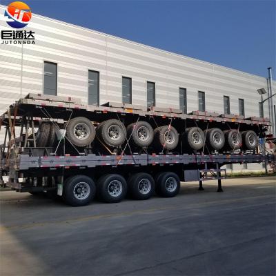 China Truck trailer JT brand 3 axles 40ft small gooseneck semi container transport skeleton trailer truck for sale for sale