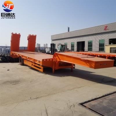 China 3 Axle Lowbed Trailer Lowbed Semi Trailer Transport Construction Machinery 2 And Trucks Trailers For Africa for sale