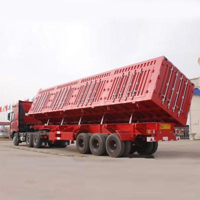 China High Quality Hydraulic Tipping Truck Trailer, Semi Trailer Dump Truck, Side Tipper Dump Trailer For Sale for sale