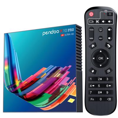 China HD TV Support 4K Pendoo X10 Pro High Speed ​​Smart 9 Dvb Amazon Arabia Free Trial Code Free Remote Control Cardboard Led 6k In Best TV Set Top Box Android 4k for sale