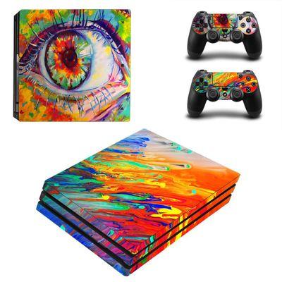 China New Adesivi pro personalizzati vinyl colorful PS4 game controller console sticker for Sony Playstation decal stickers for sale