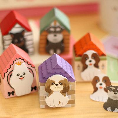 China Puppy Self-adhesive Cute Sticky Korean Funny School Cartoon Stationery Notes Dog Sticky Note Sticker for sale