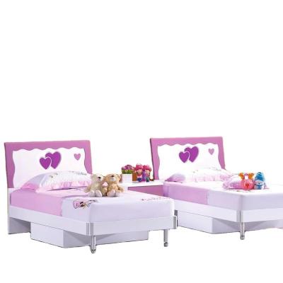 China Modern Child Furniture Set Crib Girl Bed Boy Bedroom Safe Standard Twins Bed for sale