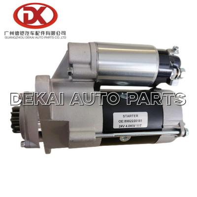 China 8982220181 8983410980 arrancador ISUZU NPR NKR 4HF1 8 de ISUZU Electrical Parts 24V 4.0kw 98222018 1 en venta