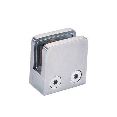 China Architecture OEM Investment Casting Services Pour Hardware Square Stainless Steel Corner Base Glass Clip for sale