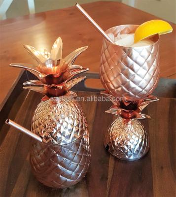 China High Quality Sustainable Food Standard Pineapple Heavy Copper Cup for sale