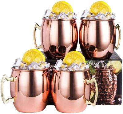 China Sustainable Hot Sale Copper Party Mug Stainless Steel Moscow Mule Copper Mugs for sale